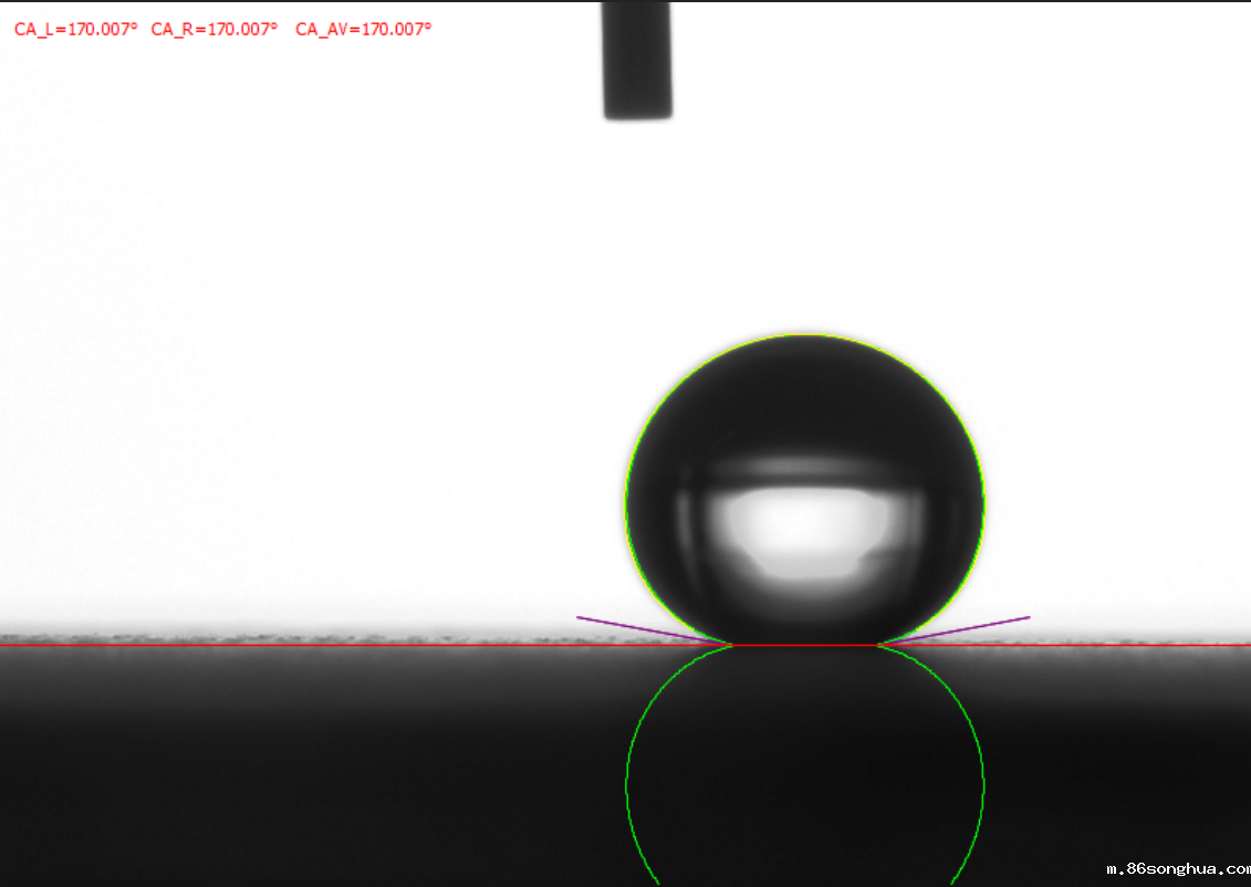 接触角测试仪超疏水材料测试接触角值